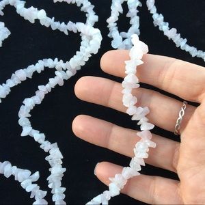 🧨3 sets for$20 Rose Quartz Necklace Natural Stone